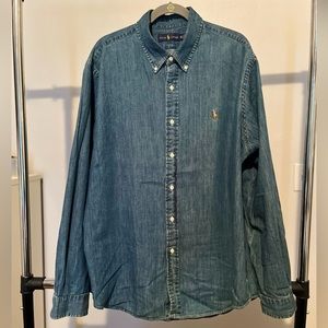 Polo soft denim button down